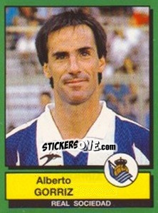 Figurina Alberto Gorriz - Liga Spagnola 1989-1990 - Panini