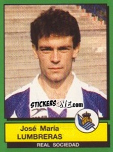 Sticker Jose Maria Lumbreras - Liga Spagnola 1989-1990 n. 261 - Panini