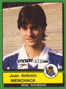 Cromo Juan Antonio Menchaca - Liga Spagnola 1989-1990 - Panini