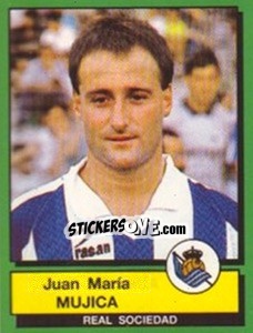 Cromo Juan Maria Mujica - Liga Spagnola 1989-1990 - Panini