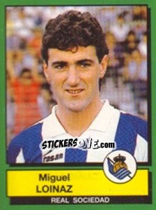 Cromo Miguel Loinaz - Liga Spagnola 1989-1990 - Panini