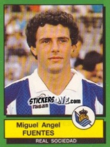 Figurina Miguel Angel Fuentes - Liga Spagnola 1989-1990 - Panini