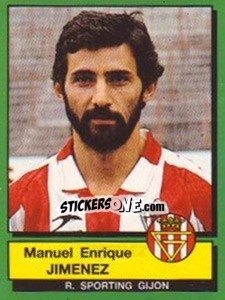 Figurina Manuel Enrique Jimenez - Liga Spagnola 1989-1990 - Panini