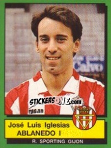 Sticker Jose Luis Ablanedo - Liga Spagnola 1989-1990 n. 278 - Panini
