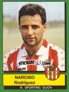 Cromo Narciso Rodriguez - Liga Spagnola 1989-1990 - Panini