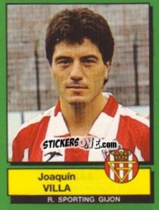 Figurina Joaquin Villa - Liga Spagnola 1989-1990 - Panini