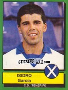 Cromo Isidro Garcia - Liga Spagnola 1989-1990 - Panini