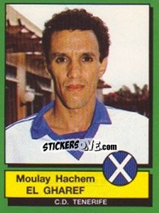 Sticker Moulay Hachem El Gharef - Liga Spagnola 1989-1990 n. 298 - Panini