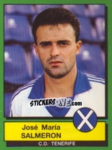 Sticker Jose Maria Salmeron - Liga Spagnola 1989-1990 n. 299 - Panini