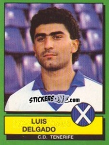 Figurina Luis Delgado - Liga Spagnola 1989-1990 - Panini