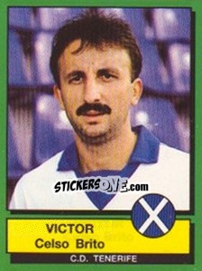 Cromo Victor Celso Brito - Liga Spagnola 1989-1990 - Panini