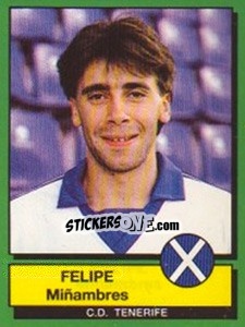 Sticker Felipe Minambres - Liga Spagnola 1989-1990 - Panini