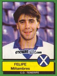 Sticker Felipe Minambres - Liga Spagnola 1989-1990 n. 303 - Panini