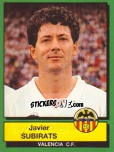 Cromo Javier Subirats - Liga Spagnola 1989-1990 - Panini