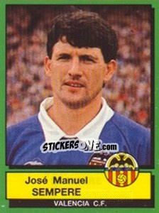 Sticker Jose Manuel Sempere - Liga Spagnola 1989-1990 n. 324 - Panini