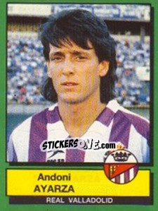 Cromo Andoni Ayarza - Liga Spagnola 1989-1990 - Panini