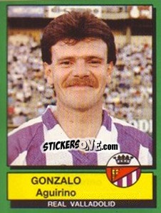 Figurina Gonzalo Aguirino - Liga Spagnola 1989-1990 - Panini