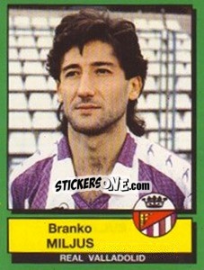 Cromo Branko Miljus - Liga Spagnola 1989-1990 - Panini