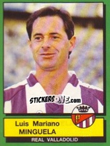 Figurina Luis Mariano Minguela - Liga Spagnola 1989-1990 - Panini