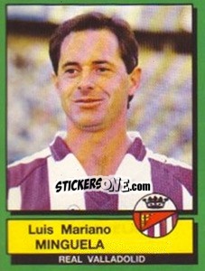 Sticker Luis Mariano Minguela - Liga Spagnola 1989-1990 n. 336 - Panini
