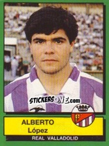 Figurina Alberto Lopez - Liga Spagnola 1989-1990 - Panini