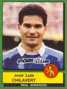 Sticker Jose Luis Chilavert - Liga Spagnola 1989-1990 n. 346 - Panini
