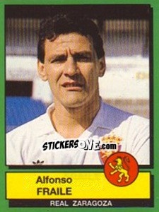 Figurina Alfonso Fraile - Liga Spagnola 1989-1990 - Panini