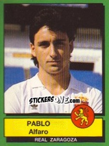 Sticker Pablo Alfaro - Liga Spagnola 1989-1990 n. 350 - Panini