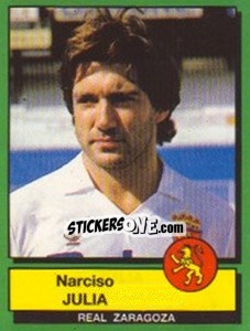 Figurina Narciso Julia - Liga Spagnola 1989-1990 - Panini