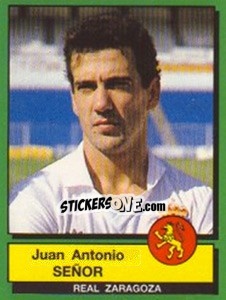Cromo Juan Antonio Senor - Liga Spagnola 1989-1990 - Panini