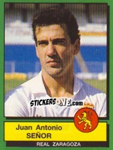 Sticker Juan Antonio Senor - Liga Spagnola 1989-1990 n. 352 - Panini