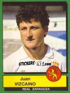 Figurina Juan Vizcaino - Liga Spagnola 1989-1990 - Panini