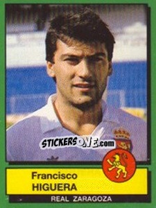 Sticker Francisco Higuera - Liga Spagnola 1989-1990 n. 357 - Panini