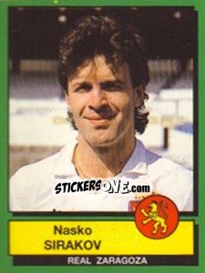 Figurina Nasko Sirakov - Liga Spagnola 1989-1990 - Panini