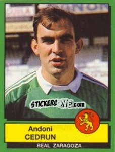 Sticker Andoni Cedrun - Liga Spagnola 1989-1990 - Panini