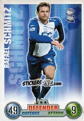 Sticker Rafael Schmitz - English Premier League 2007-2008. Match Attax Extra n. 7 - Topps