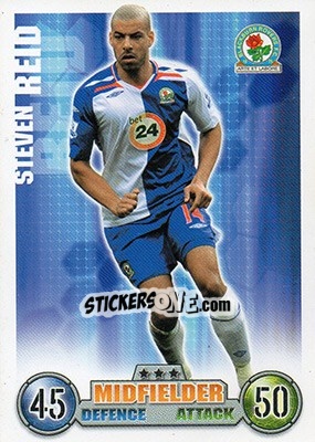 Sticker Steven Reid - English Premier League 2007-2008. Match Attax Extra - Topps