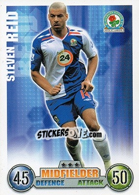 Sticker Steven Reid - English Premier League 2007-2008. Match Attax Extra n. 9 - Topps