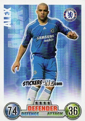 Sticker Alex - English Premier League 2007-2008. Match Attax Extra n. 19 - Topps