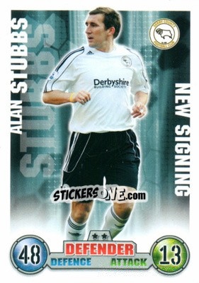 Sticker Alan Stubbs - English Premier League 2007-2008. Match Attax Extra n. 24 - Topps