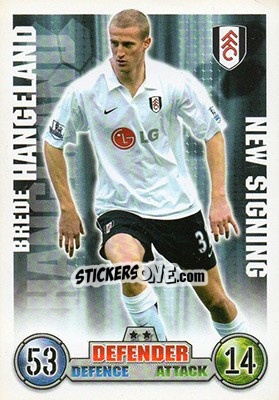 Sticker Brede Hangeland - English Premier League 2007-2008. Match Attax Extra - Topps