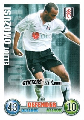 Sticker Elliot Omozusi - English Premier League 2007-2008. Match Attax Extra - Topps