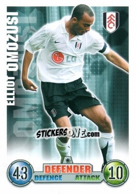 Figurina Elliot Omozusi - English Premier League 2007-2008. Match Attax Extra - Topps