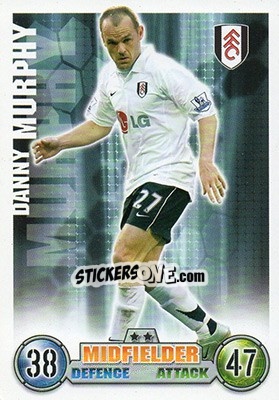 Sticker Danny Murphy - English Premier League 2007-2008. Match Attax Extra - Topps