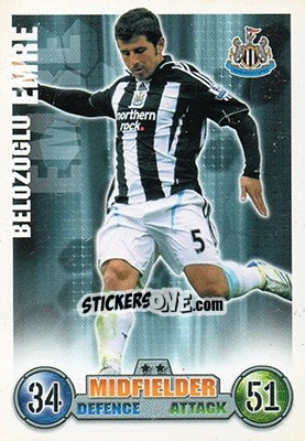 Sticker Belozoglu Emre - English Premier League 2007-2008. Match Attax Extra n. 57 - Topps