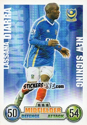 Sticker Lassana Diarra - English Premier League 2007-2008. Match Attax Extra - Topps