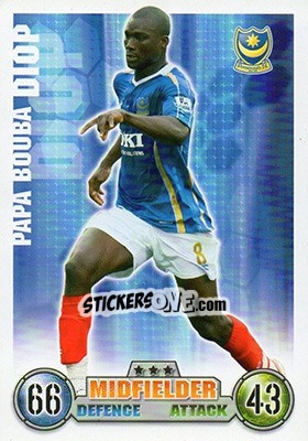 Sticker Papa Bouba Diop - English Premier League 2007-2008. Match Attax Extra n. 61 - Topps