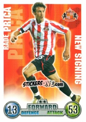 Figurina Rade Prica - English Premier League 2007-2008. Match Attax Extra n. 68 - Topps