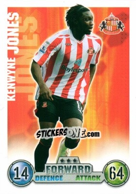 Sticker Kenwyne Jones - English Premier League 2007-2008. Match Attax Extra n. 71 - Topps