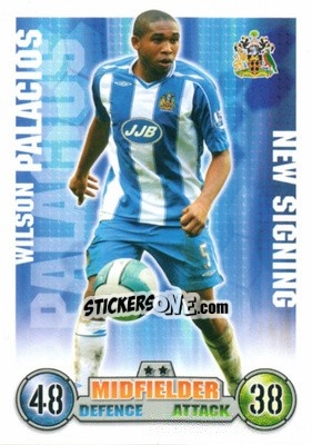 Sticker Wilson Palacios - English Premier League 2007-2008. Match Attax Extra n. 81 - Topps